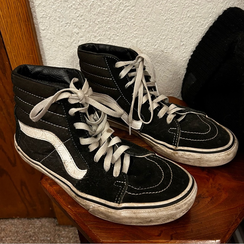 black high top vans